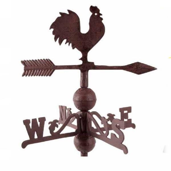 Girouette coq en fonte