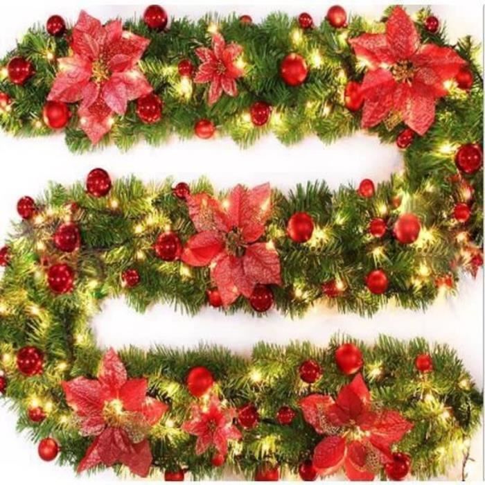 GUIRLANDE DE NOEL Imitation sapin Guirlande lumineuse 100LED Lumière