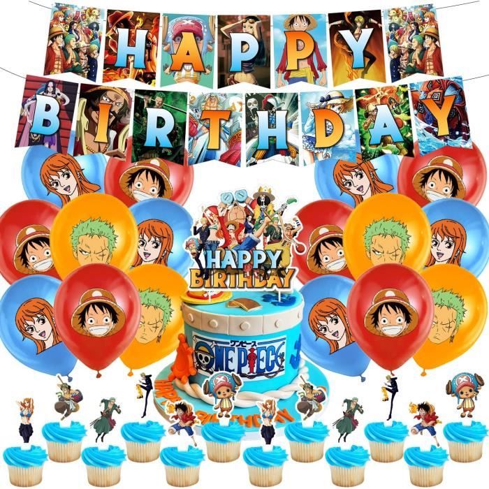 One Piece Décoration Anniversaire 32 Pcs,One Piece Fête Décoration