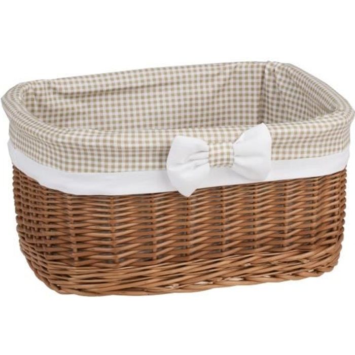 Corbeille En Osier Vintage - Bon état, Panier Déco