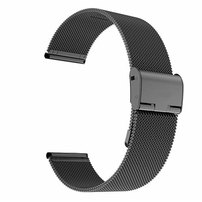 Bracelet de Montre Metal pour Homme Femme,Bracelet de Montre pour Montre  Connectée et Montre Traditionnelle Dégagement20mm Noir. , - Achat/vente bracelet  de montre - Cdiscount