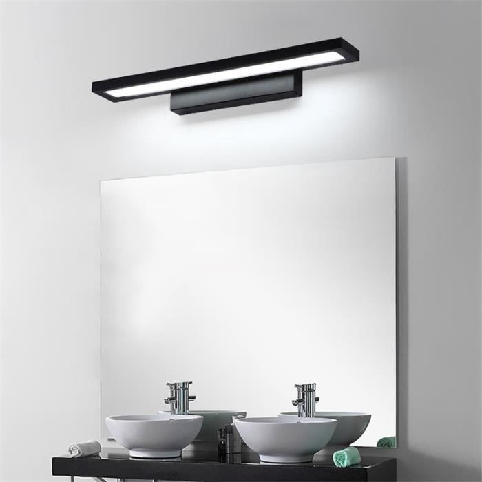 Lampe Pour Miroir Led Salle De Bains 5w Lampe Miroir Applique Murale Interieure Luminaire Salle De Bain 25cm Noir Cdiscount Maison