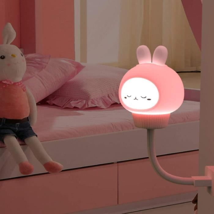 Veilleuse Prise Electrique Veilleuse Enfant Led Night Light Branchez Lampe Murale Usb Nuit Cartoon Lapin Forme Decoration Cdiscount Maison
