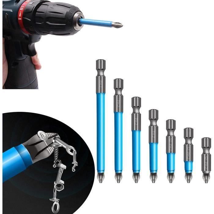 9Pcs Foret De Tournevis Magnétique Set, Embout Visseuse