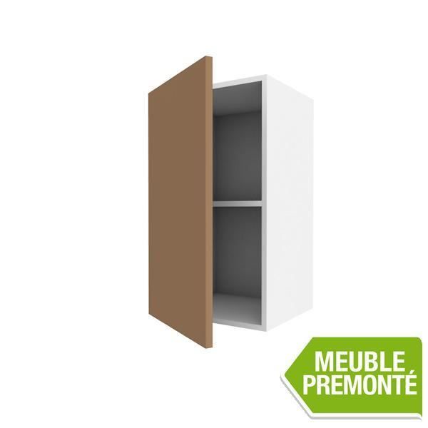 Meuble Haut 40cm 1 Porte 70x40 Soft Cappuccino Achat Vente Elements Haut Meuble Haut 40cm 1 Porte 70 Cdiscount