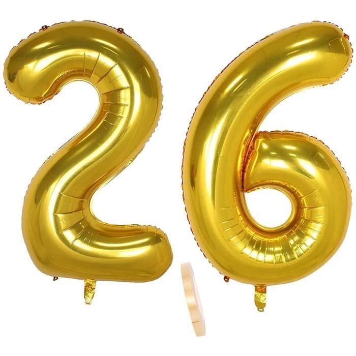 Ballon Gonflable Chiffre 2 pour la Décoration d'anniversaire 2 Ans Doré 187  - Cdiscount Maison