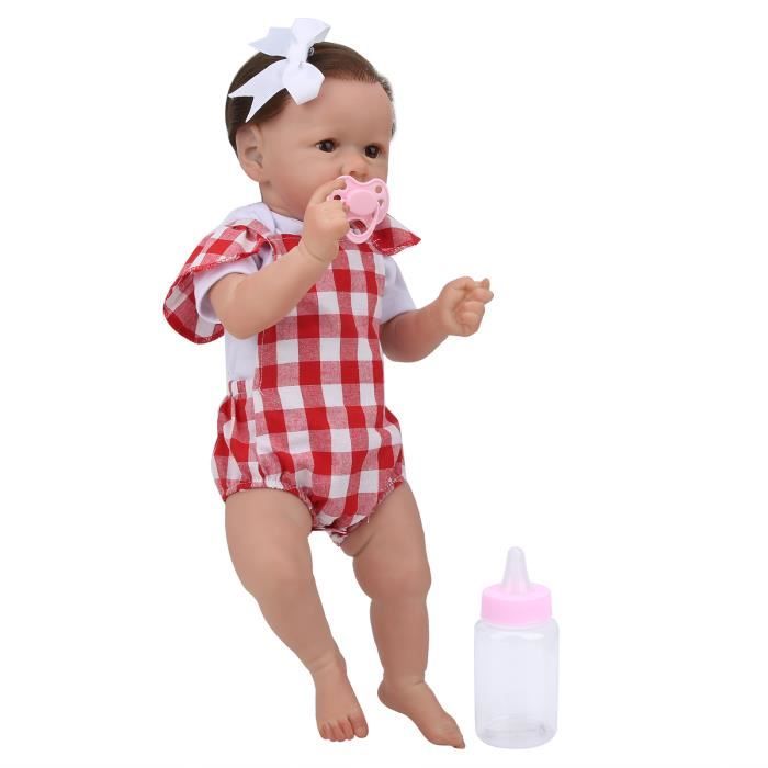 Dilwe Bebe Reborn 8in Reborn Baby Doll Simulation Nouveau Ne Bebes Fille Cadeau Infant Avec Epingle A Cheveux Mamelon Cdiscount Jeux Jouets