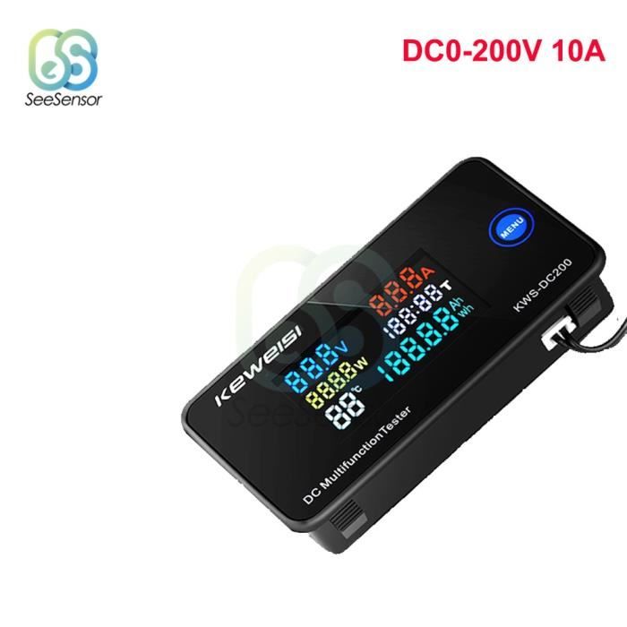 DC0 200V 10A Voltmètre Numérique Led Dc 0 200v 50a 100a