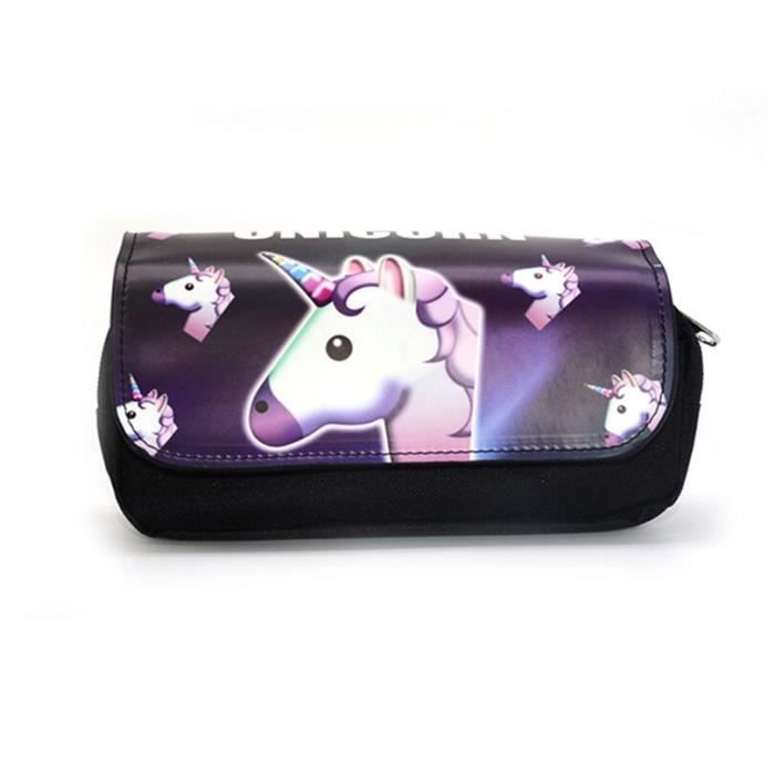 Trousse À Crayons 3D Licorne Coréenne Papeterie Fournitures Scolaires