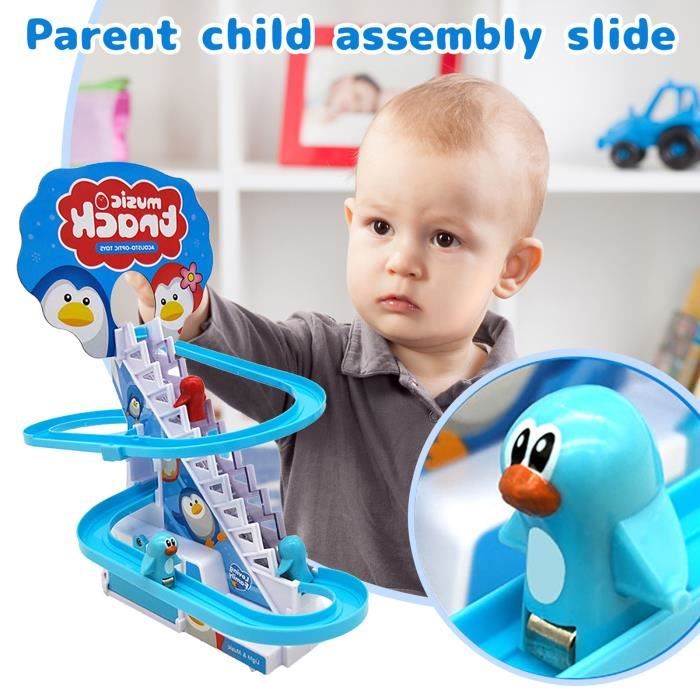 Puzzle Le jeu d'escalade d'escaliers de course d'animaux électriques pour enfants peut faire