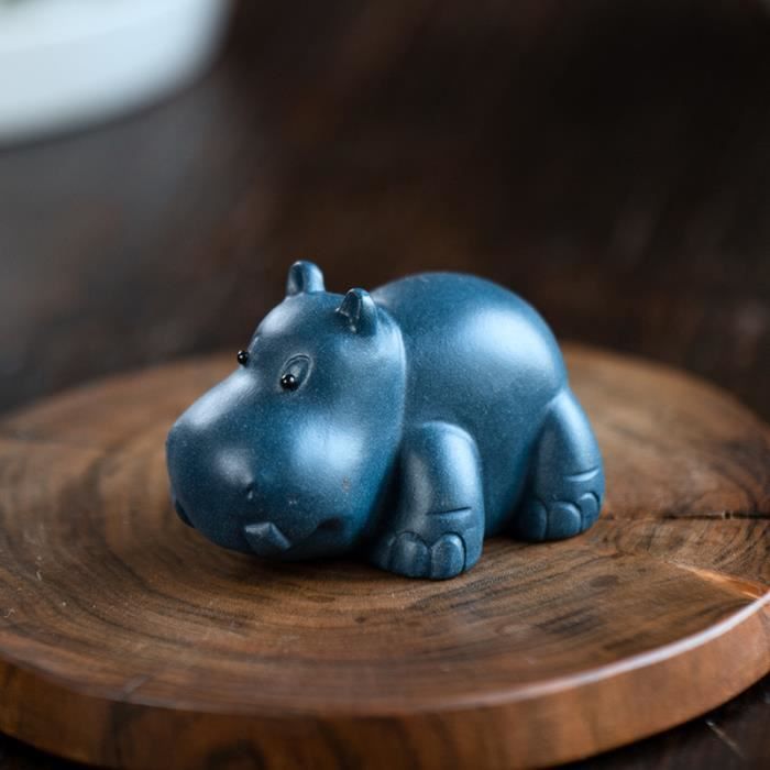 HDCRYSTALGIFTS Figurines Hippopotames En Cristal De 7,1 Cm - Cadeau De