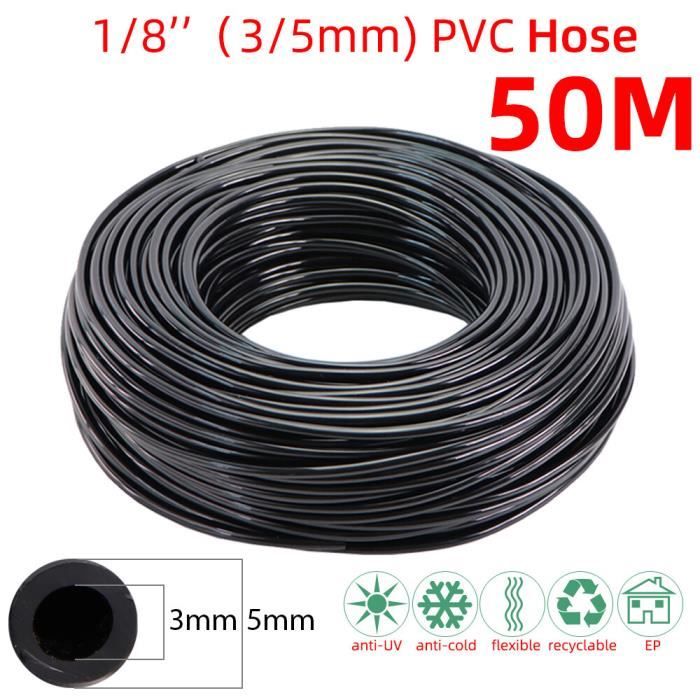 Tuyau Arrosage Goutte-à-goutte PVC 10m - 8mm Intérieur, 11mm Extérieur, Pour Serre, Jardin, Plantes