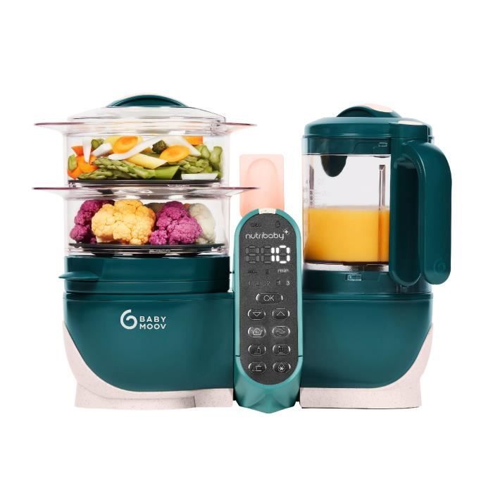 Babymoov Robot Cuiseur Bb Nutribaby(+) - 6 en 1 - Cuiseur-vapeur/Mixeur -  Grande Capacit 2,2L, Vert - Cdiscount Puriculture & Eveil bb