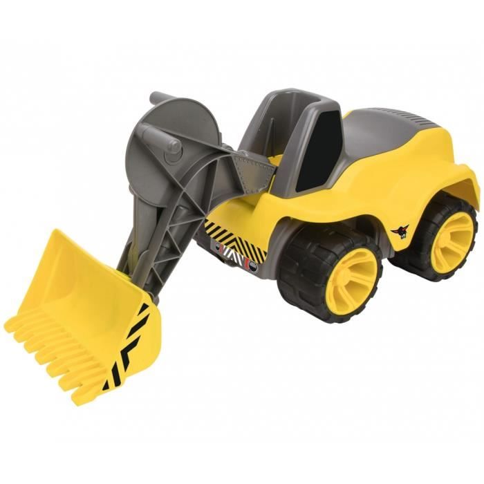 Porteur Big Worker Maxi Pelleteuse - SILVERTORN - Jaune et gris - Pour enfant de 3 ans et plus - Jus