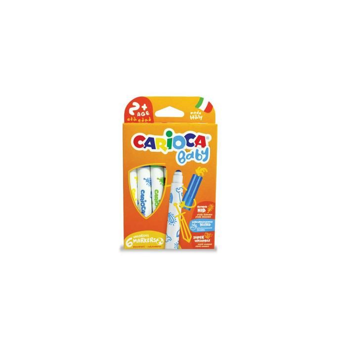 Crayons à L'huile Carioca Plus - Boîte De 24 Couleurs - Haute Pigmentation, Aquarellables - Fabriqués En Italie - 1