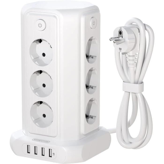 Mini Multiprise Multiprise Electrique Usb, Tour Multiprise Parafoudre Et Surtension ...