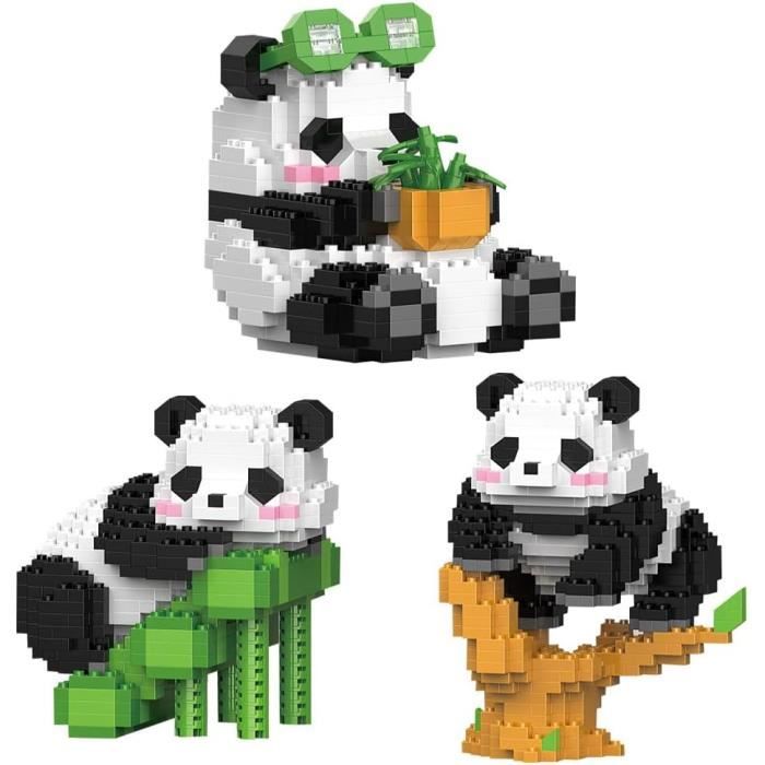 3 In 1 Panda Blocs De Construction, 1298 Pièces Panda Micro Blocs De ...