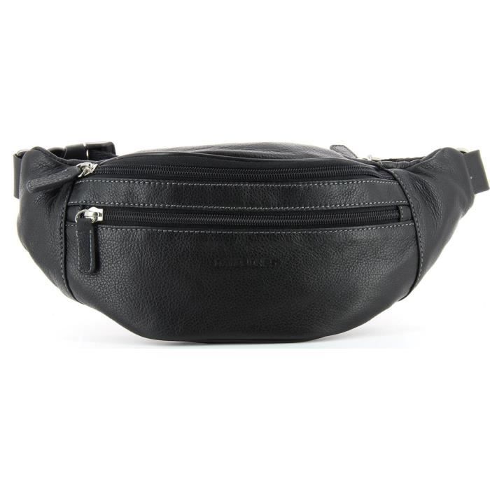 Sac banane cuir David Jones Noir Cdiscount Bagagerie Maroquinerie