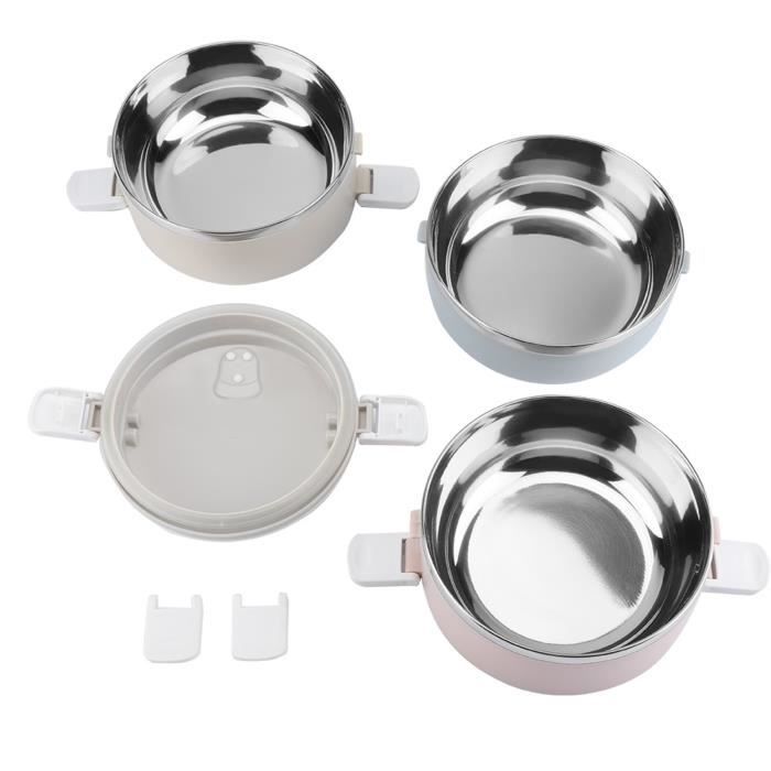 Boîte à Déjeuner D'isolation Thermique En Acier Inoxydable De Grande Capacité, Conteneur De Stockage Des Aliments Portable Multicouche, Boîte à Bento étanche