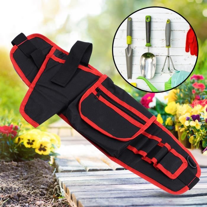 Sac à Outils De Jardin Gatphy Organiseur 8 Poches - Tissu Oxford 600D Robuste, Portable Avec Poignées Et Bandes Élastiques, Vert