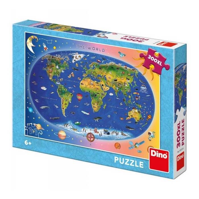 Puzzle 300 pièces : Carte du monde - Cdiscount Jeux - Jouets