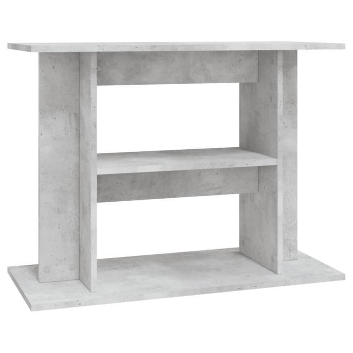 Meilleurs prix pour DIOCHE Support pour aquarium gris béton 80x35x60 cm bois d'ingénierie - YW Tech 7809686970019
