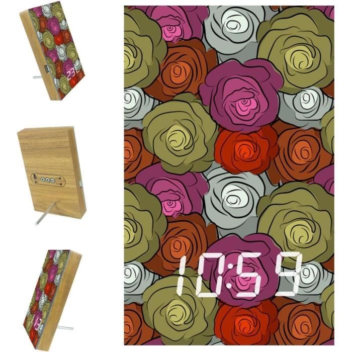 Sac Bandoulière Femme En Cuir Végan – Fleurs Rétro, Capacité Spacieuse, Daily Use