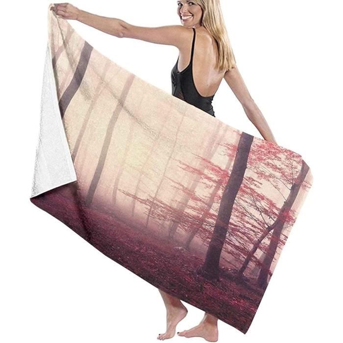 Serviettes De Plage Decathlon Serviette De Plage Microfibre 180x100 Cm - Légère, Absorbante, Anti-sable - Avec Sac De Rangement, Motif Ananas Grande Serviette Plage 180x100cm