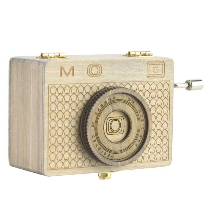Boîte à Musique DIY En Bois - Kit Avec Perforateur Et Bandes De Papier - À Manivelle - Loisir Créatif Et Cadeau