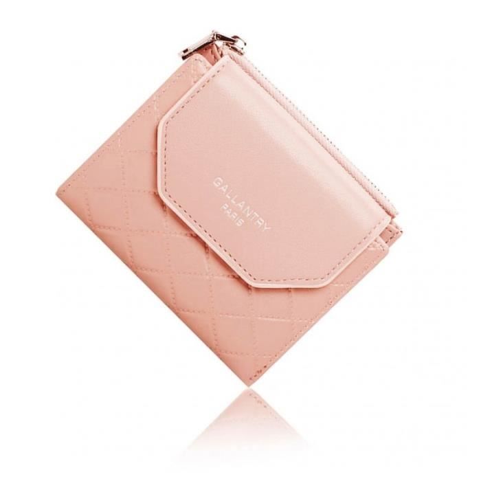 Pochette Portefeuille Baekgaard Rose Vif - Zippée, Légère, Style Wristlet - Occasion