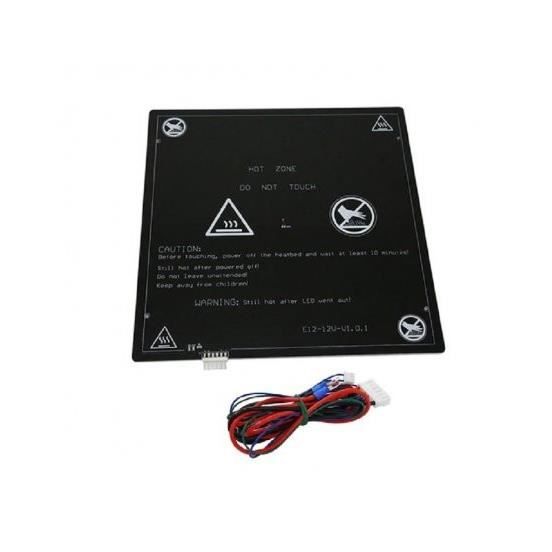 Plateau chauffant alu 300x300 pour Imprimante 3D GENERIQUE Adapté pour l