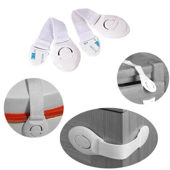 Serrure De Sécurité Enfant Pour Poignée De Porte - Installation Sans Perçage - Protège Bébés Et Animaux - Pour Cuisine, Salle De Bain, Balcon