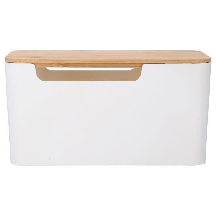 Boîte De Rangement Pour Câbles - 33x13x11 Cm - Organiseur De Câbles Pour Bureau, TV, Salon