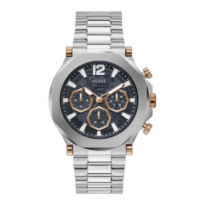 Montre - GUESS - GW0539G1 - Argent - Acier - Multifonction - 5 ATM
