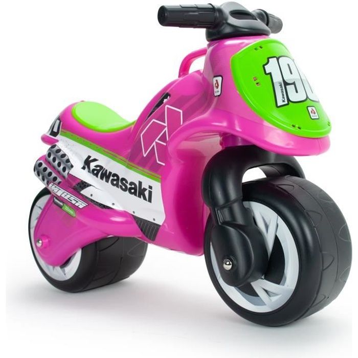 INJUSA MOTO PORTEUR NEOX KAWASAKI PINK Cdiscount Jeux Jouets