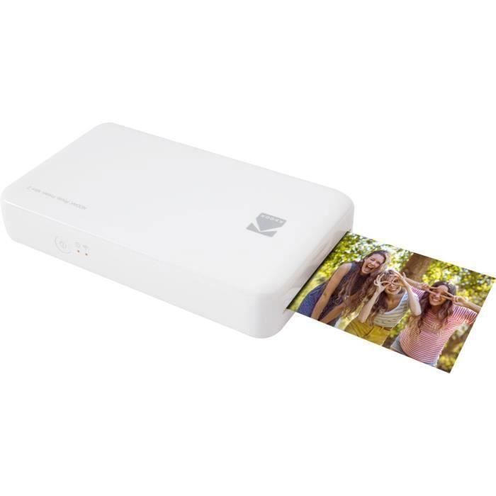 Imprimante Photo KODAK Mobile Print 2 Blanc - KODAK - Thermique par  sublimation - Sans fil - Cdiscount Informatique