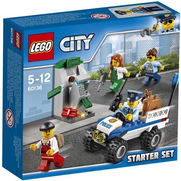 Acheter LEGO® City 60136 Ensemble de Démarrage de la Police Reconditionné - 57,66 € LEGO® City 60136 Ensemble de Démarrage de la Police Reconditionné - Lego reconditionné disponible sur Cdiscount Seconde Vie