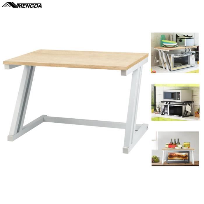 MENGDA Étagère de Cuisine Support Tablette Micro Onde Support de Rangement à 2 Couches 57*38*38cm