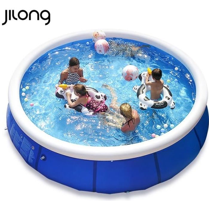 jilong piscine tubulaire ronde autoportante o 300 76cm cdiscount jeux jouets