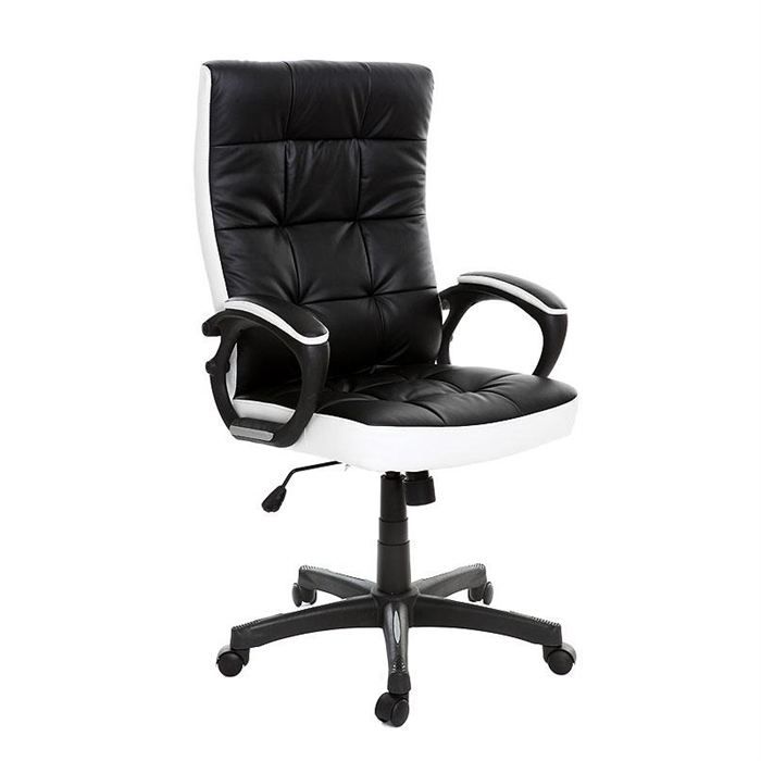 Bureau Design Noir Et Blanc Achat Vente Pas Cher
