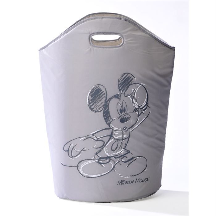 Mickey Panier De Rangement Gris Achat Vente Petit Meuble Rangement Int 100 Polypropylene Ext 100 Polyester Soldes Cdiscount