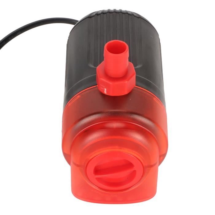 Pompe à Eau Submersible Pour Aquarium – Silencieuse, économique – Circulation Et Filtration Pour Bassin, Fontaine – 9,5 Cm, 12-24V – Noire