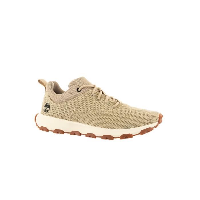 Timberland Baskets basses TIMBERLAND Winsor Park EX91 - Homme - Beige - Lacets - Plat - Textile