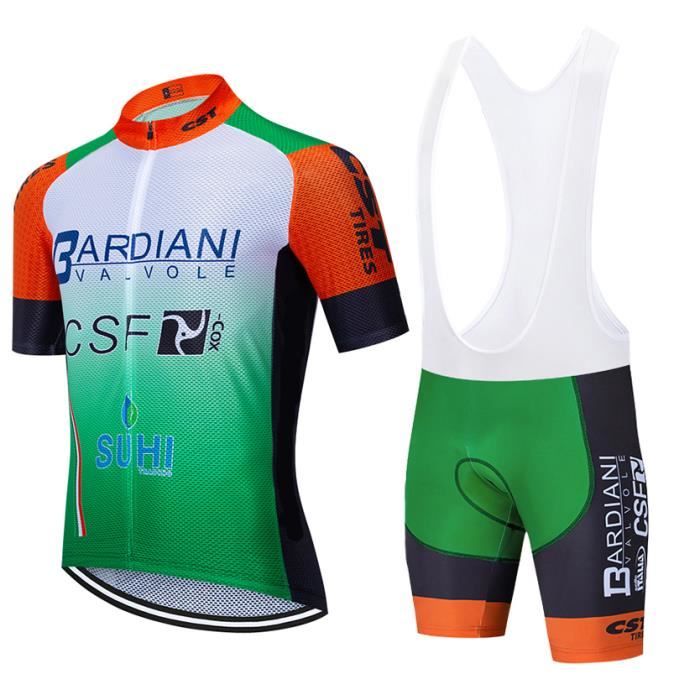 2020 Bardiani Maillot De Cyclisme Homme Manches Courte Cuissard A Cycliste Bretelles Velo Gel Ensemble De Vetement Prix Pas Cher Cdiscount