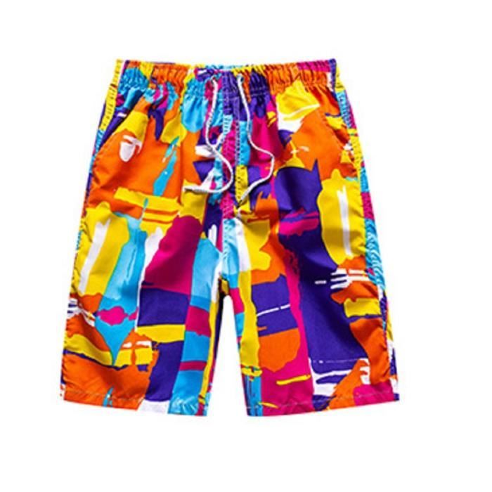 Short De Bain Sport Femme TMEOG - Taille Haute | Séchage Rapide | Pour Natation, Yoga, Plage