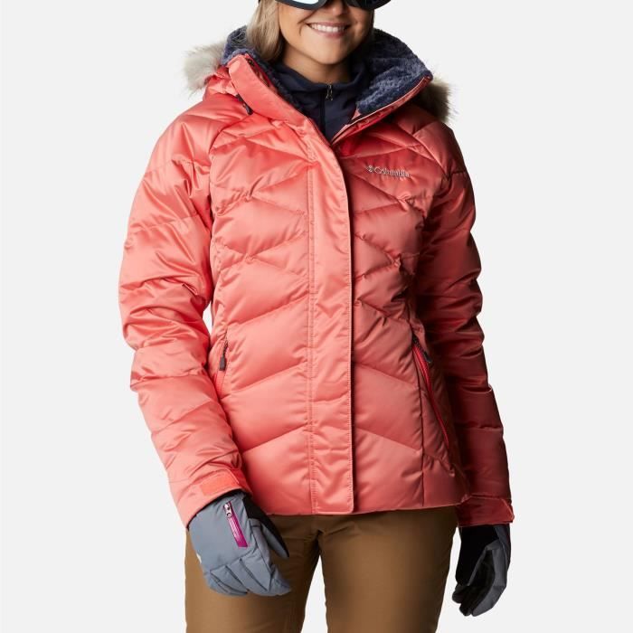 Veste De Ski snow Columbia Lay D Down Ii Neon Sunrise Femme