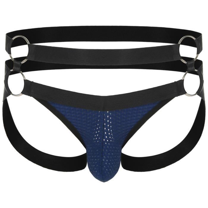 Freebily string hommes bulge pouch thong tanga taille basse t back sexy