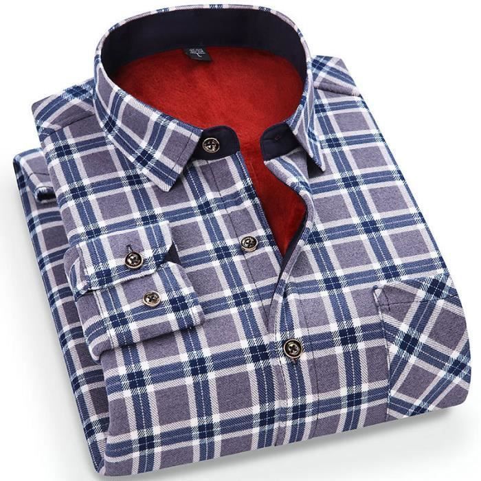 Chemise doublée polaire homme new arrivals