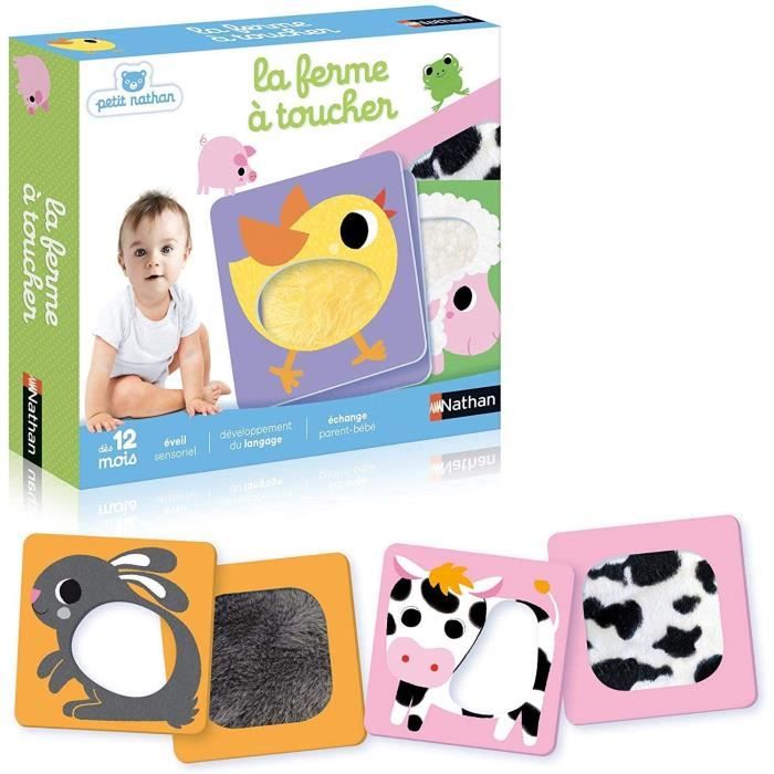 La Ferme A Toucher Jeu D Eveil Et Sensoriel Pour Bebe Des 12 Mois Cdiscount Jeux Jouets