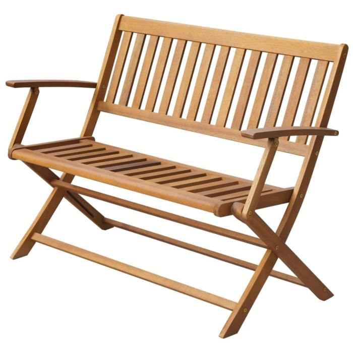 Banc De Jardin Bois Massif D Acacia 120x60x89 Cm Achat Vente Banc D Exterieur Banc De Jardin Bois Massif Cdiscount